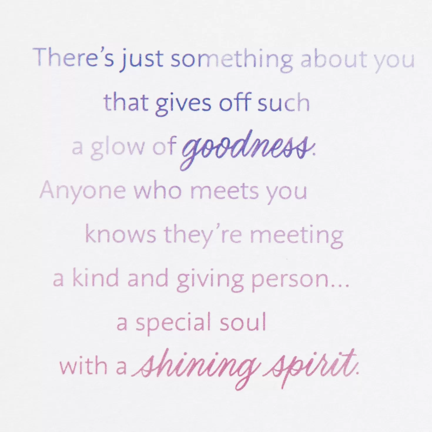 Birthday>Hallmark You'Re A Special Soul With A Shining Spirit Birthday Card