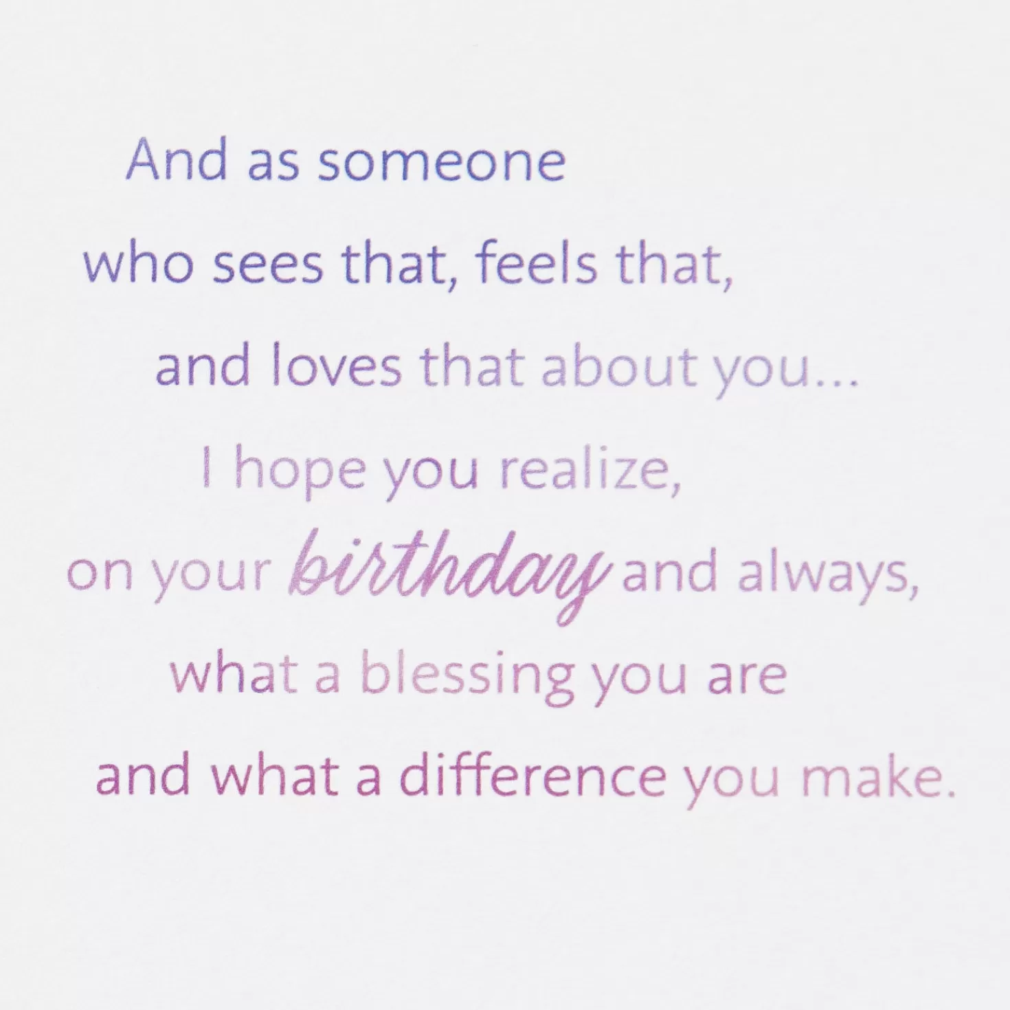 Birthday>Hallmark You'Re A Special Soul With A Shining Spirit Birthday Card