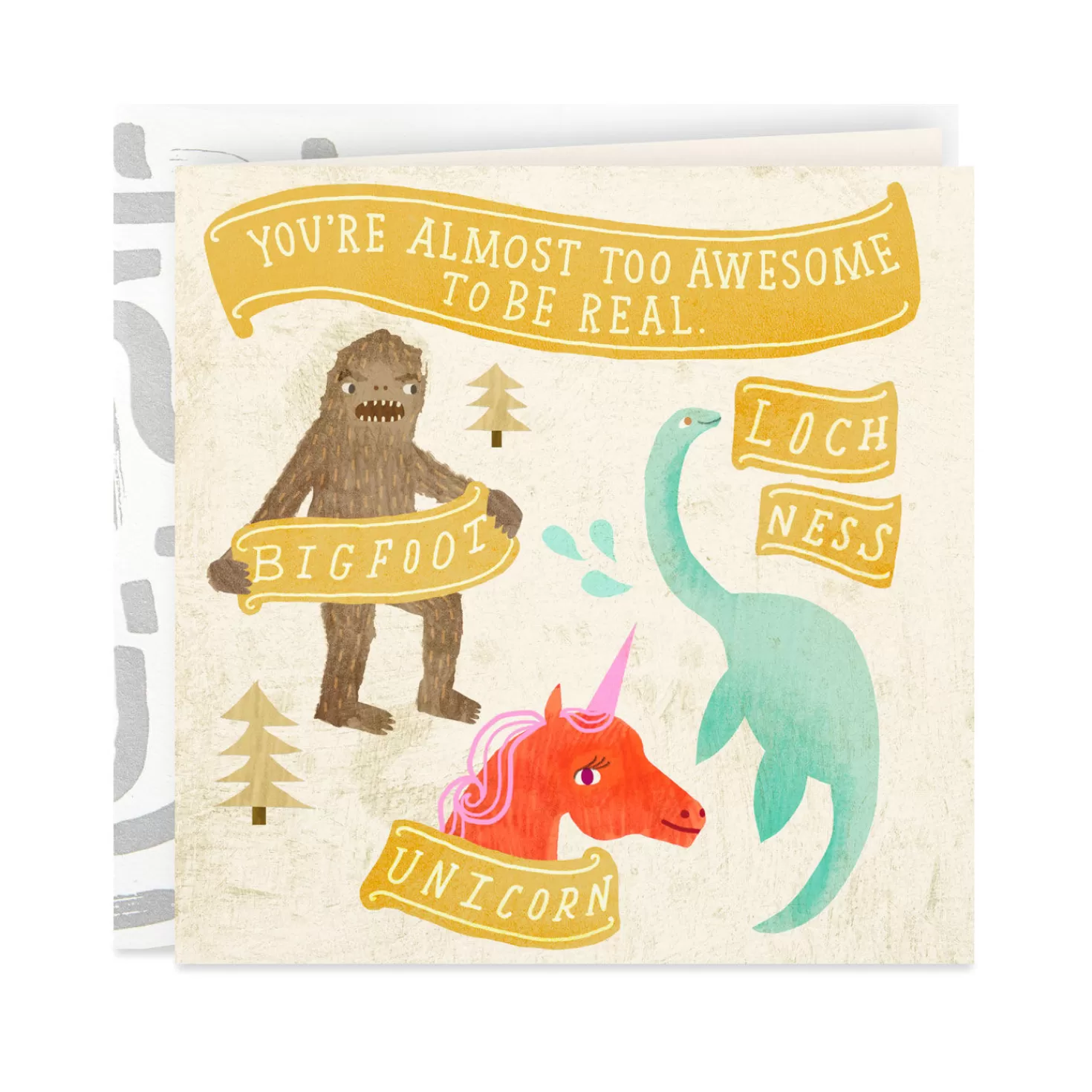 Birthday>Hallmark You'Re Almost Too Awesome To Be Real Birthday Card