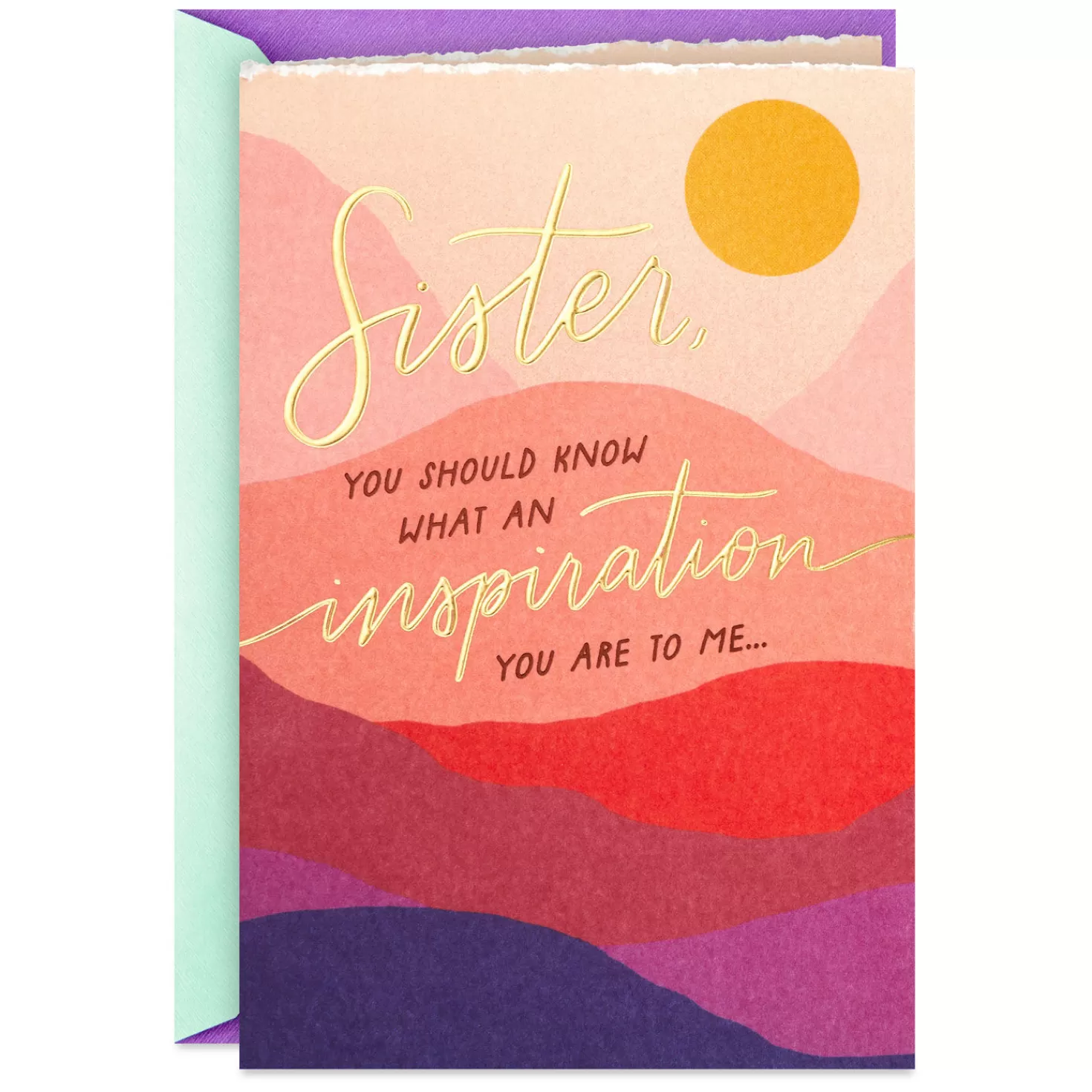 Birthday>Hallmark You'Re An Inspiration To Me Birthday Card For Sister