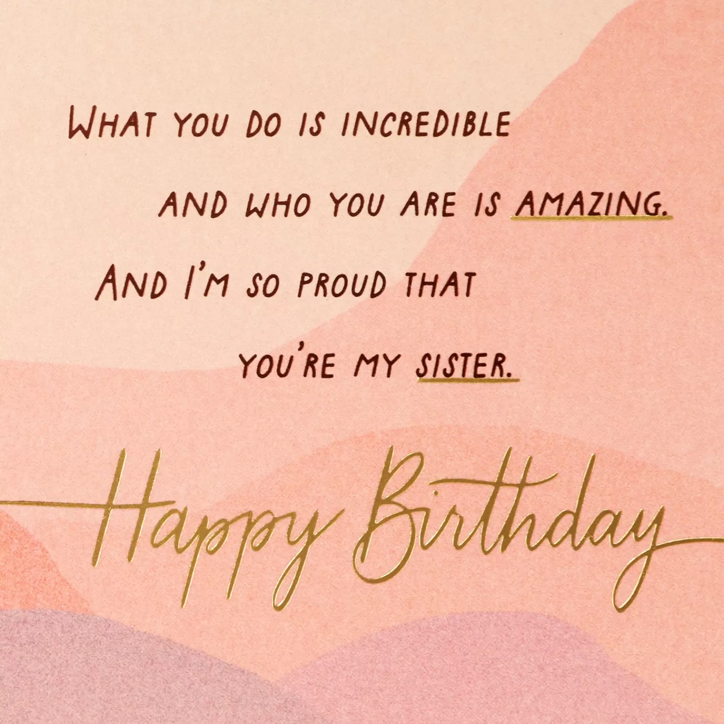 Birthday>Hallmark You'Re An Inspiration To Me Birthday Card For Sister