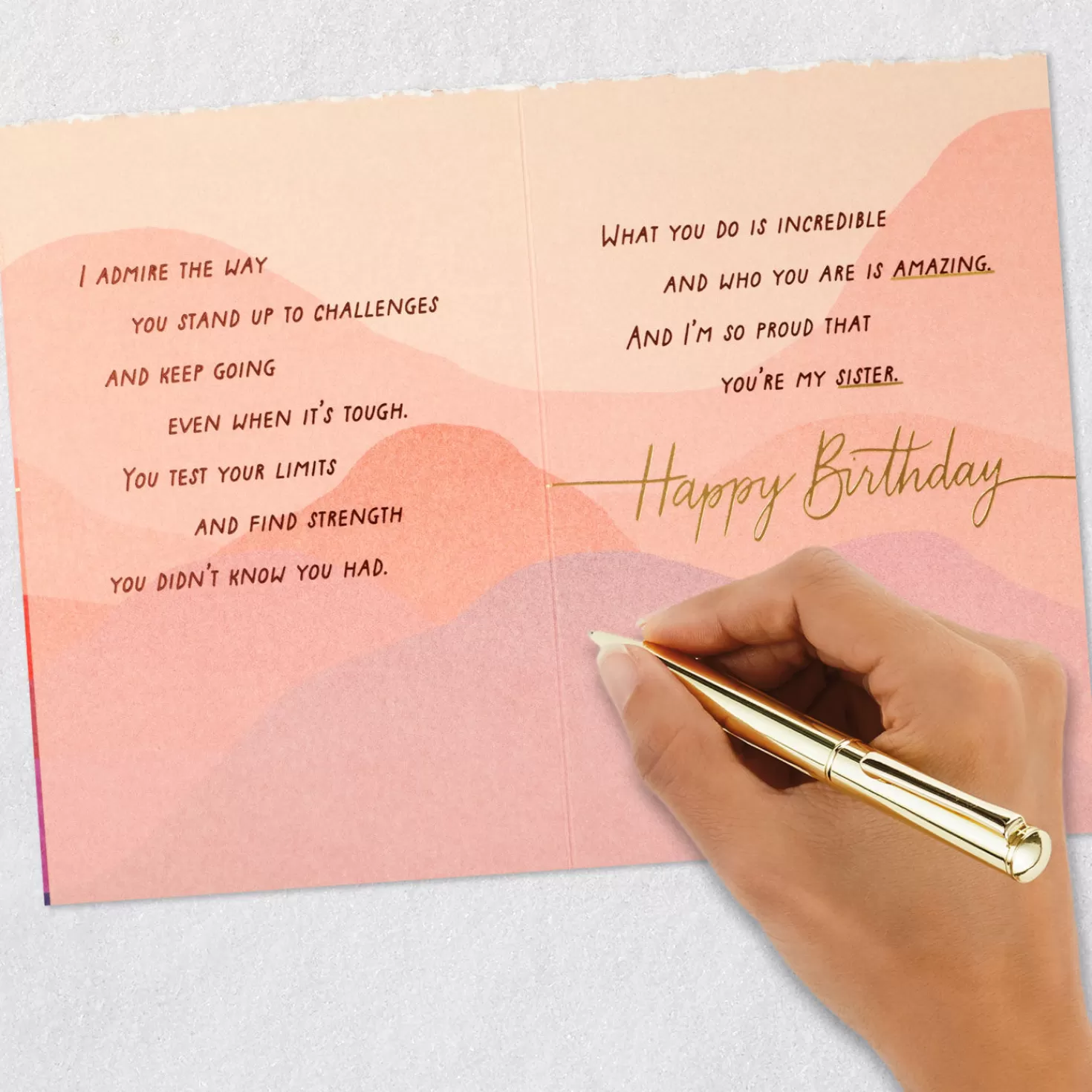 Birthday>Hallmark You'Re An Inspiration To Me Birthday Card For Sister