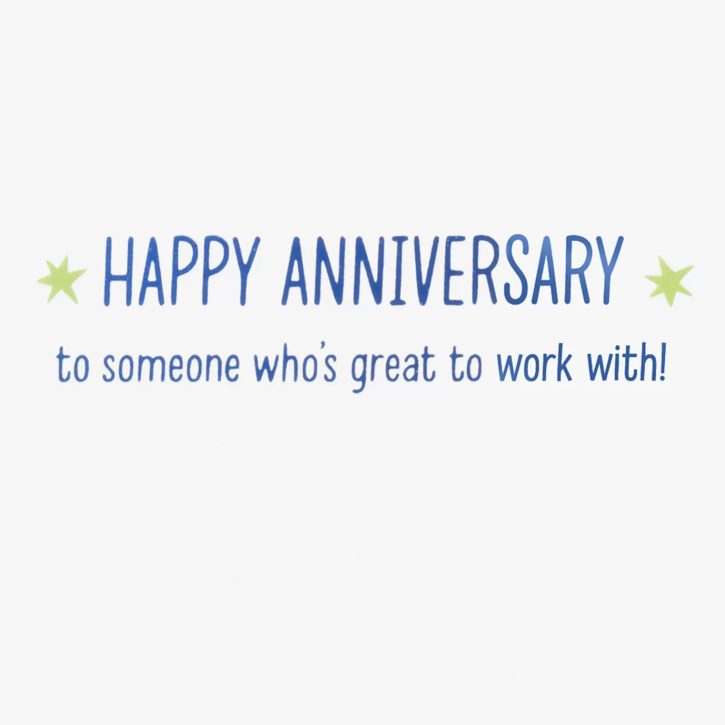 Shop You'Re Great To Work With Work Anniversary Card Congratulations