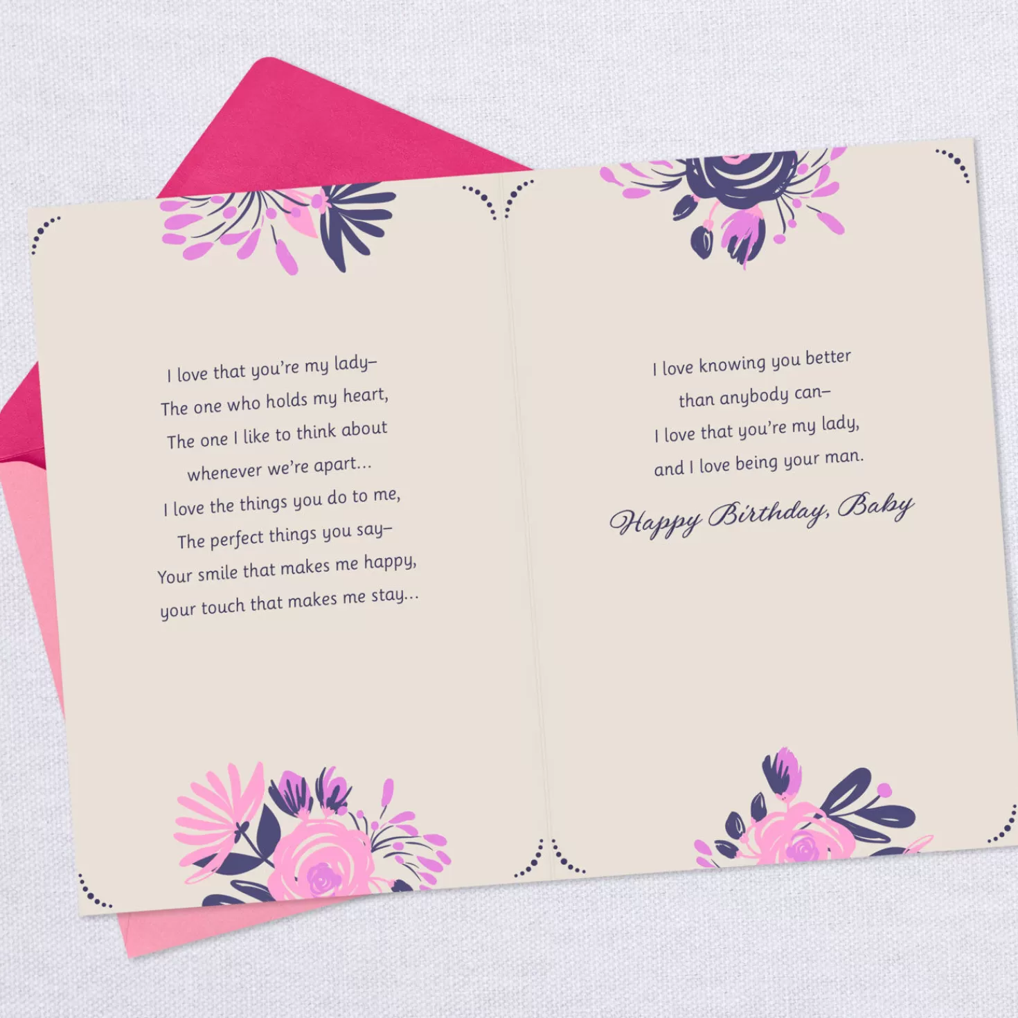 Birthday>Hallmark You'Re My Lady And I'M Your Man Birthday Card For Her