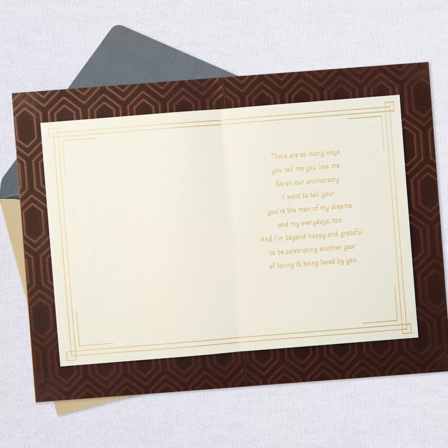 Anniversary>Hallmark You'Re The Man Of My Dreams Anniversary Card For Husband