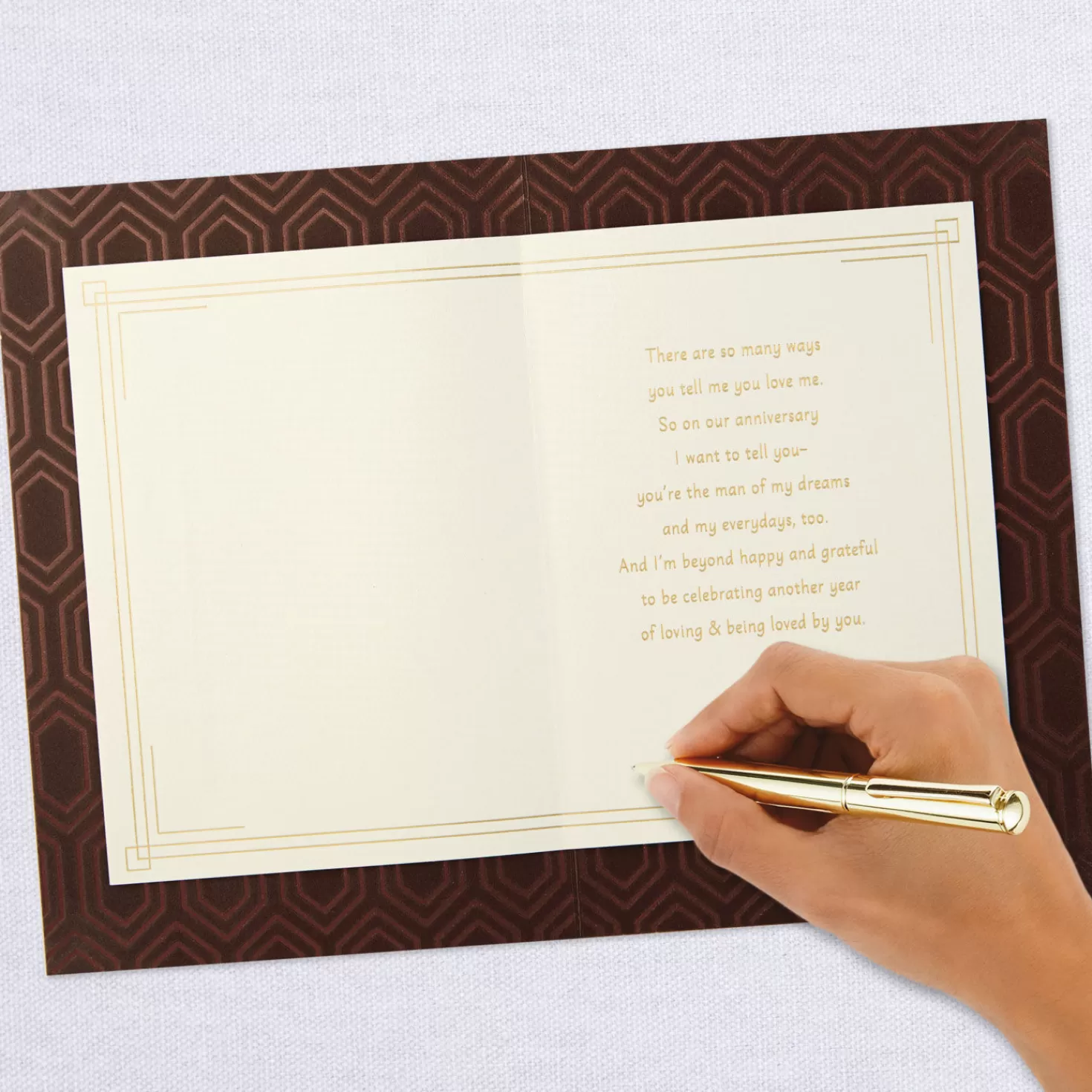 Anniversary>Hallmark You'Re The Man Of My Dreams Anniversary Card For Husband