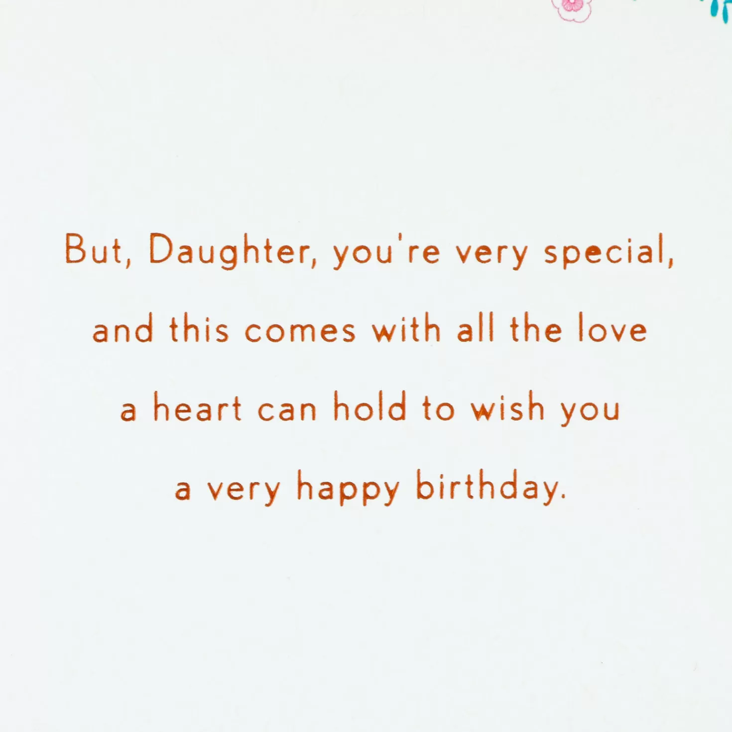 Birthday>Hallmark You'Re Very Special Floral Butterfly Birthday Card For Daughter
