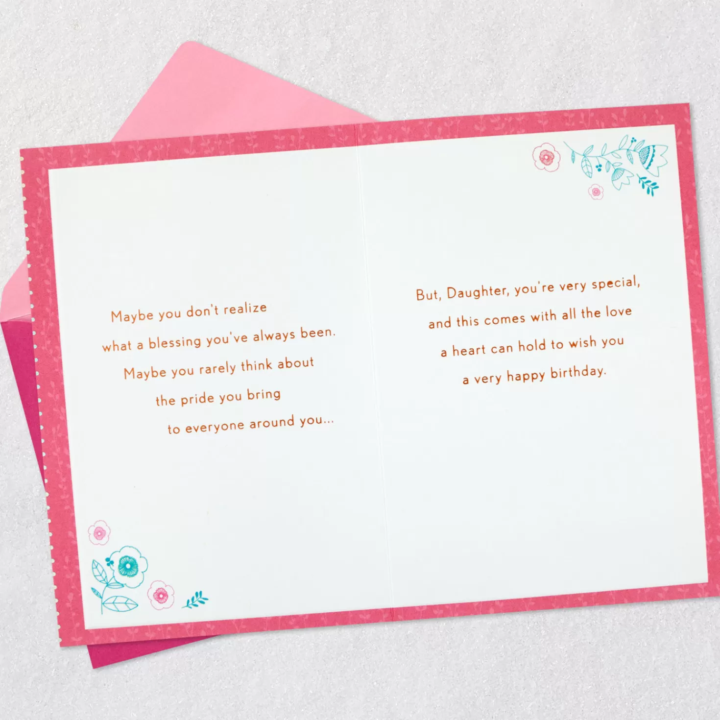 Birthday>Hallmark You'Re Very Special Floral Butterfly Birthday Card For Daughter