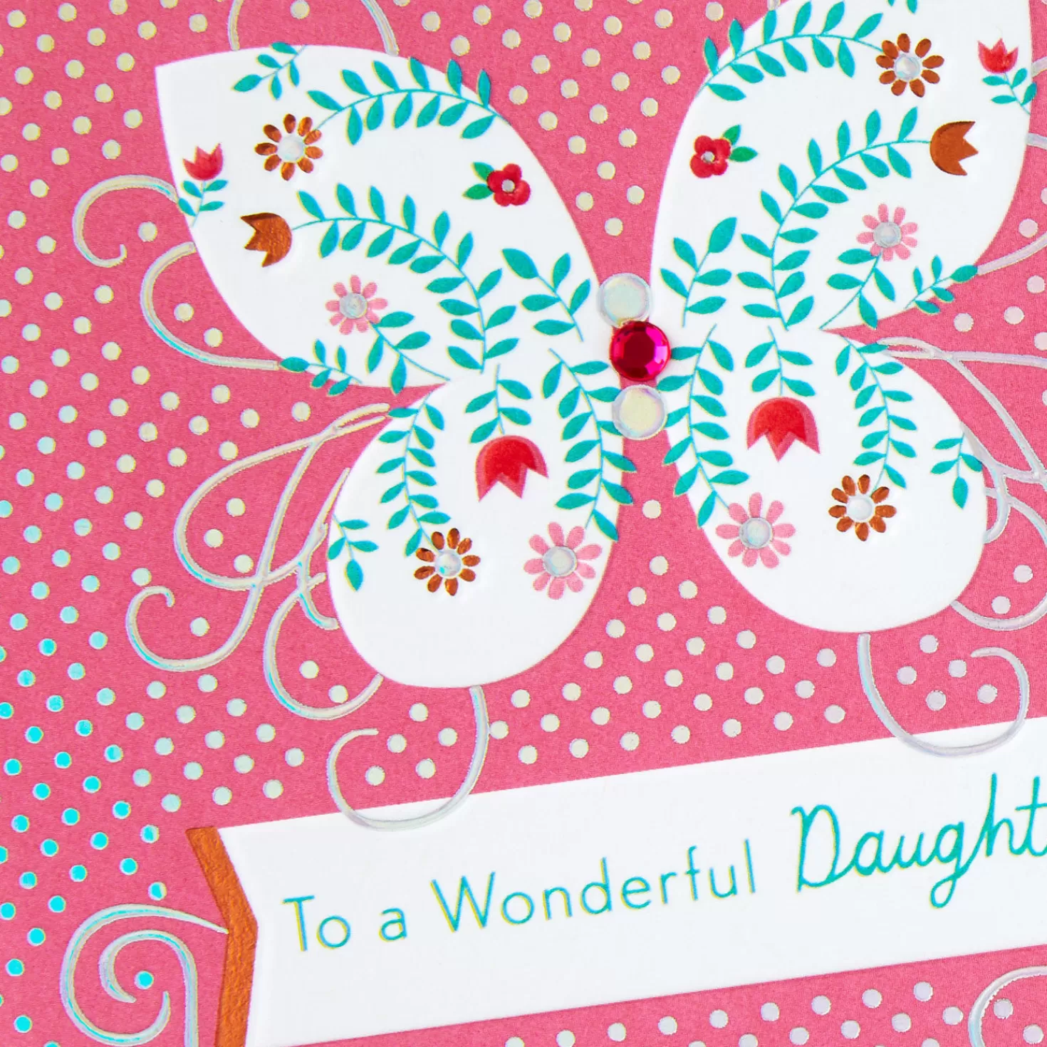Birthday>Hallmark You'Re Very Special Floral Butterfly Birthday Card For Daughter
