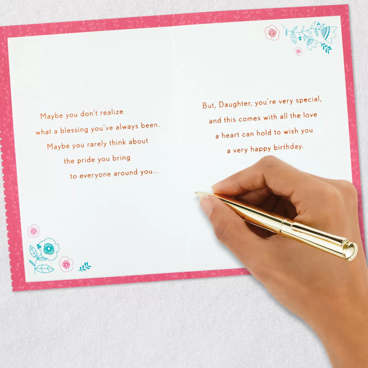 Birthday>Hallmark You'Re Very Special Floral Butterfly Birthday Card For Daughter