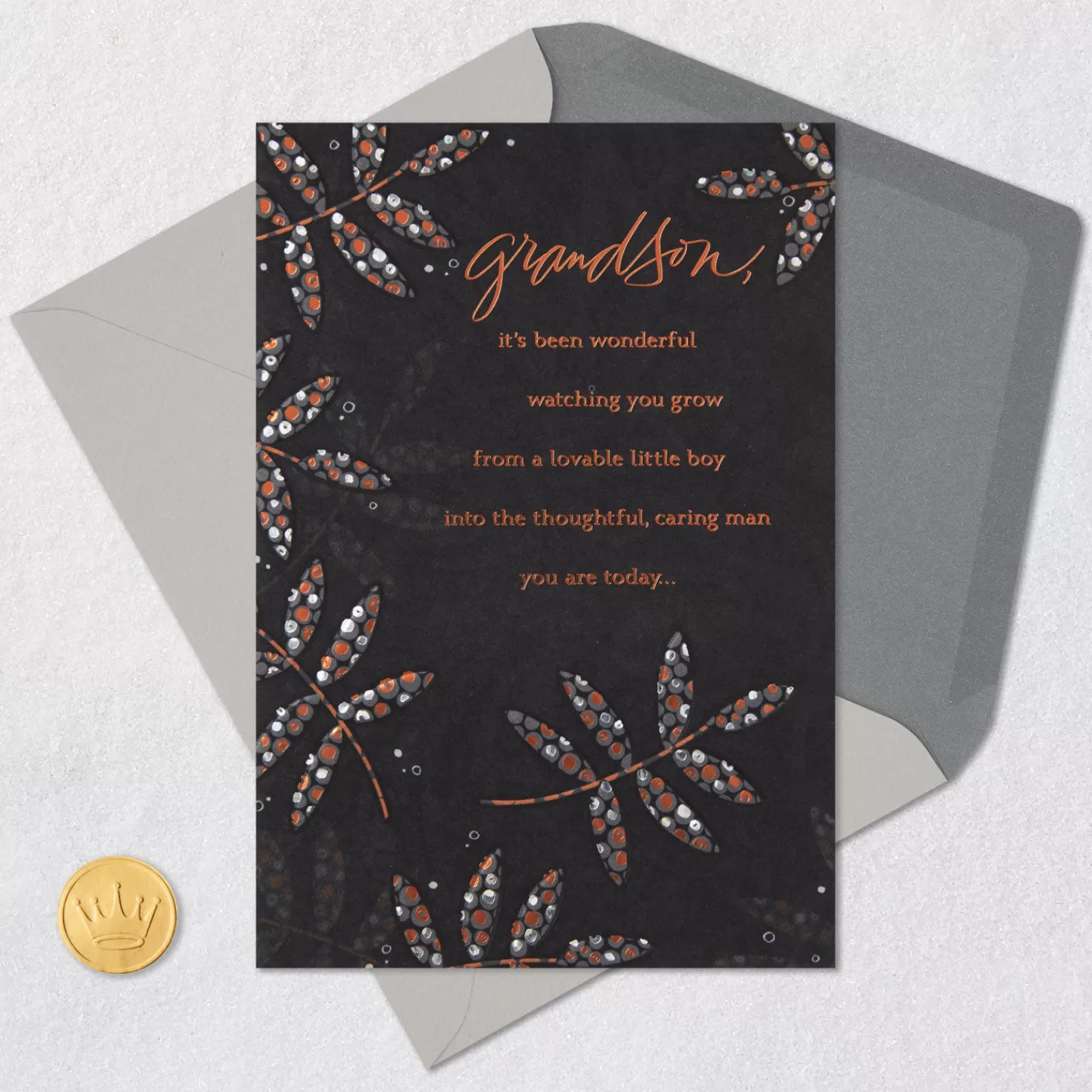 Birthday>Hallmark You'Ve Grown Into A Caring Man Birthday Card For Grandson